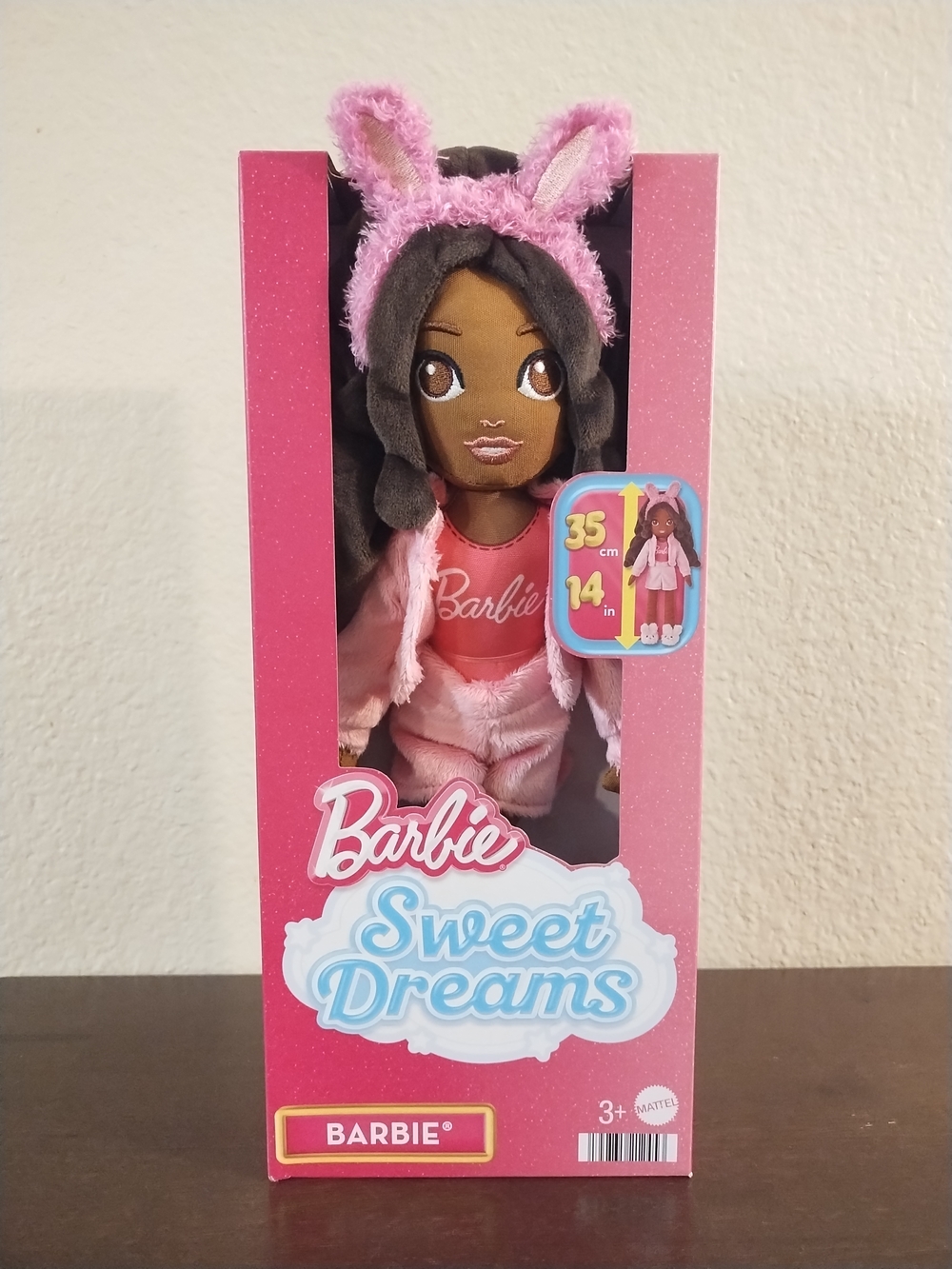 Barbie Plush Doll in Pink Bunny Pajamas